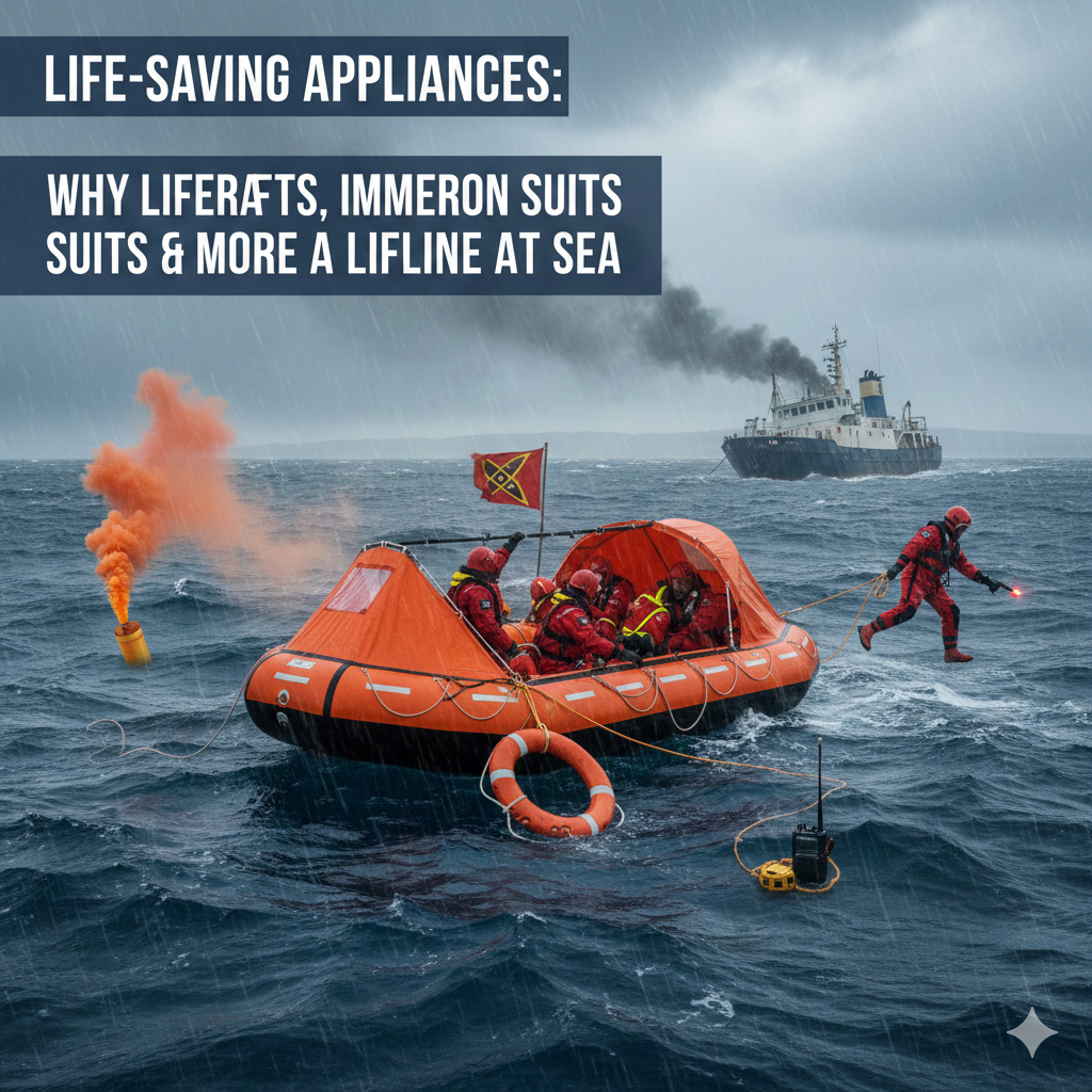 LIFE-SAVING APPLIANCES: WHY LIFERAFTS, IMMERSION SUITS & MORE ARE A LIFELINE AT SEA