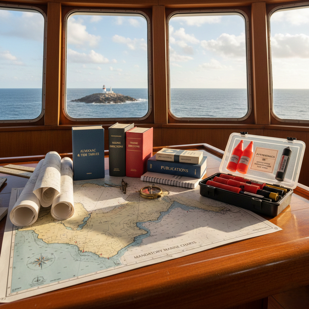 NAVIGATIONAL SAFETY ESSENTIALS: MANDATORY MARINE CHARTS, PUBLICATIONS & PYROTECHNICS