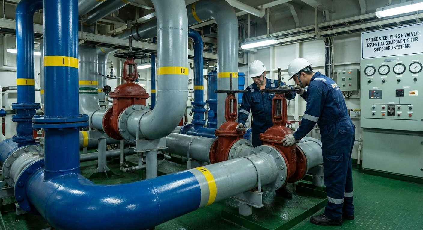MARINE STEEL PIPES AND VALVES: ESSENTIAL COMPONENTS FOR SHIPBOARD SYSTEMS