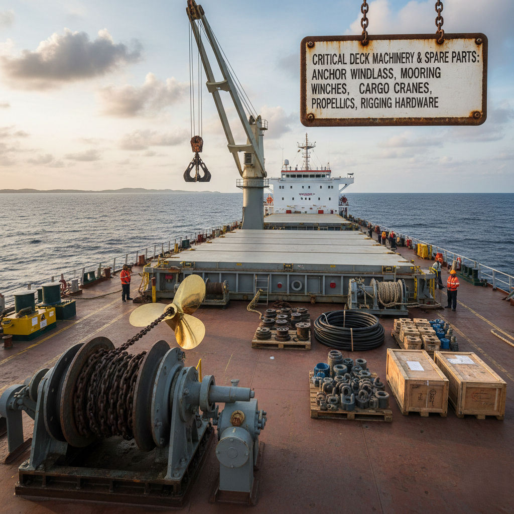 CRITICAL DECK MACHINERY & SPARE PARTS EVERY VESSEL REQUIRES DURING OPERATIONS