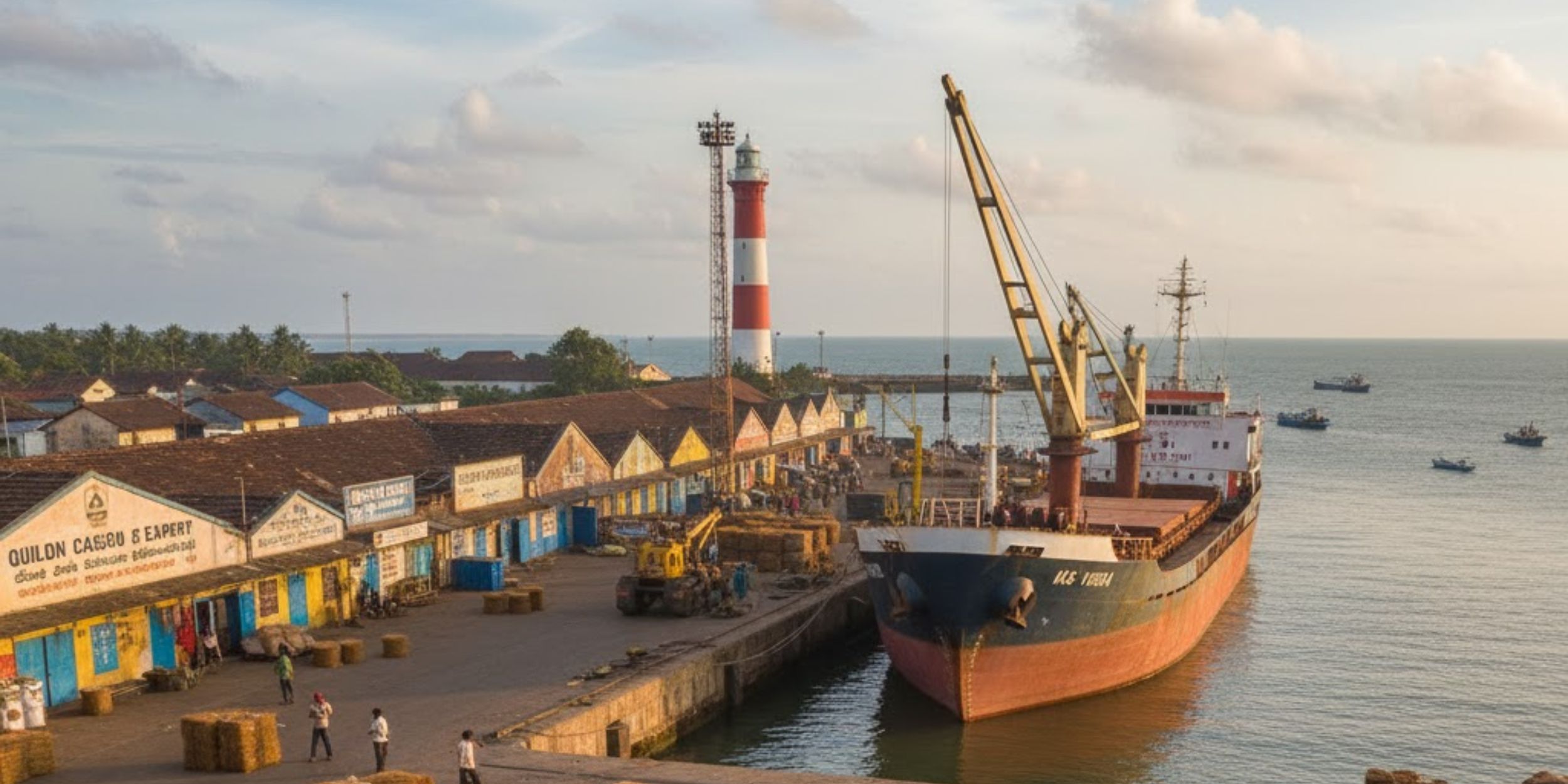 Port of Quilon (Kollam, Kerala) – A Hub for Coir, Cashew, and Minor Cargo