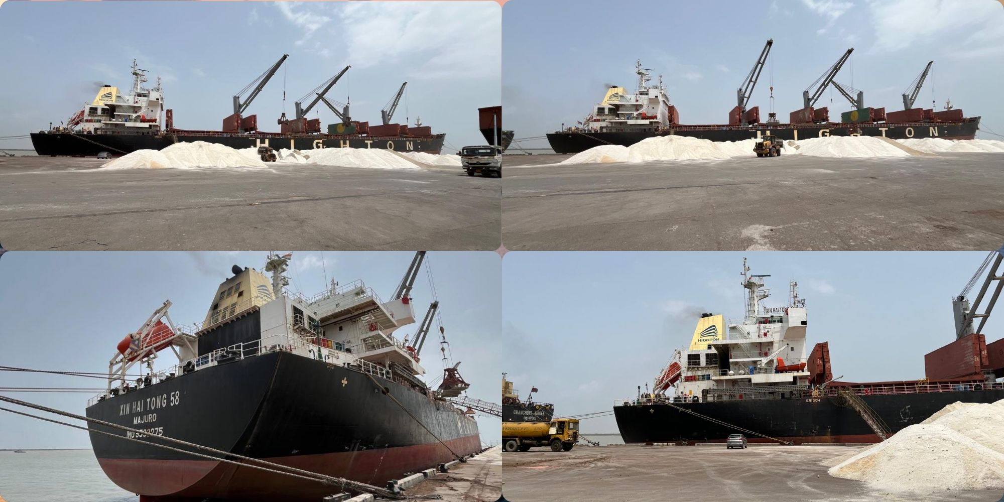 Bunkering Survey and Fresh Water Supply Operation on M.V. Xin Hai Tong 58 at Kandla Port