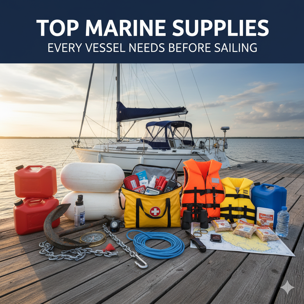Top Marine Supplies Every Vessel Needs Before Sailing