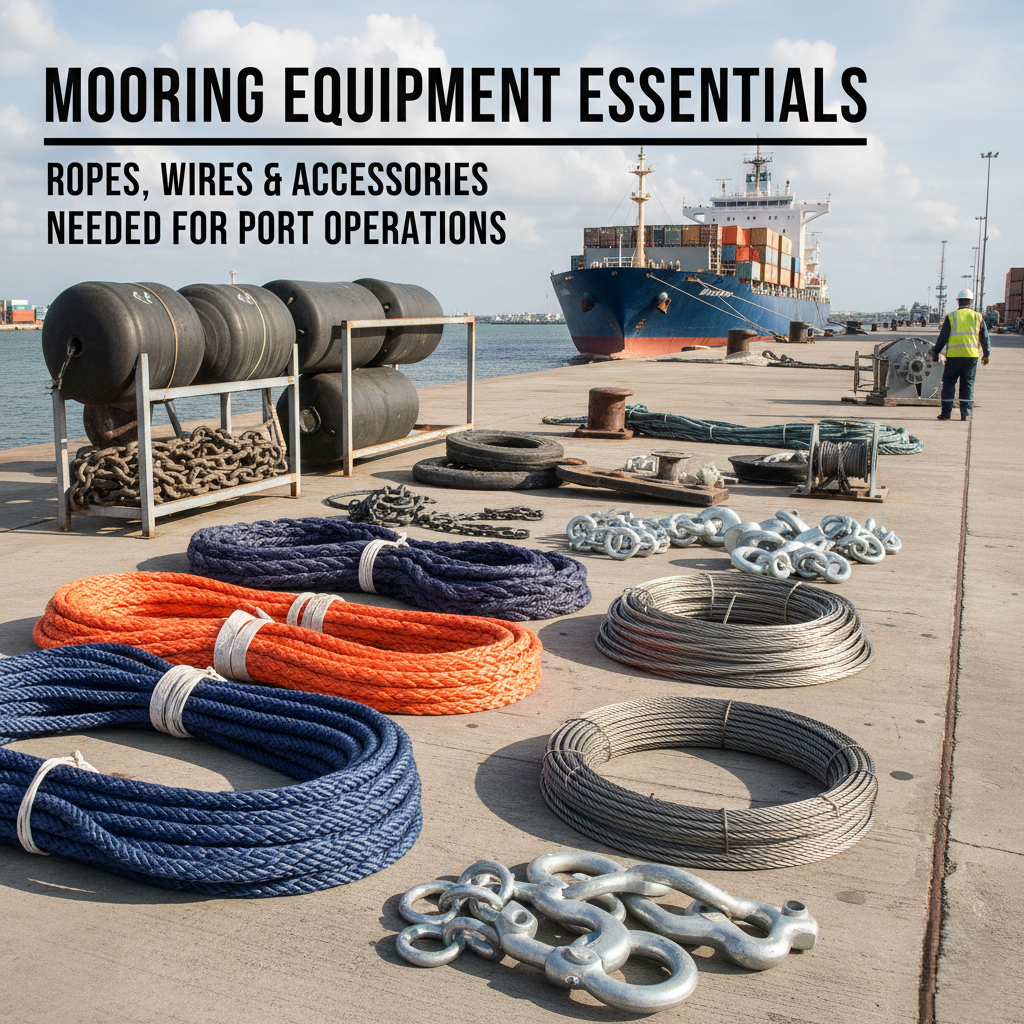MOORING EQUIPMENT ESSENTIALS: ROPES, WIRES & ACCESSORIES NEEDED FOR PORT OPERATIONS
