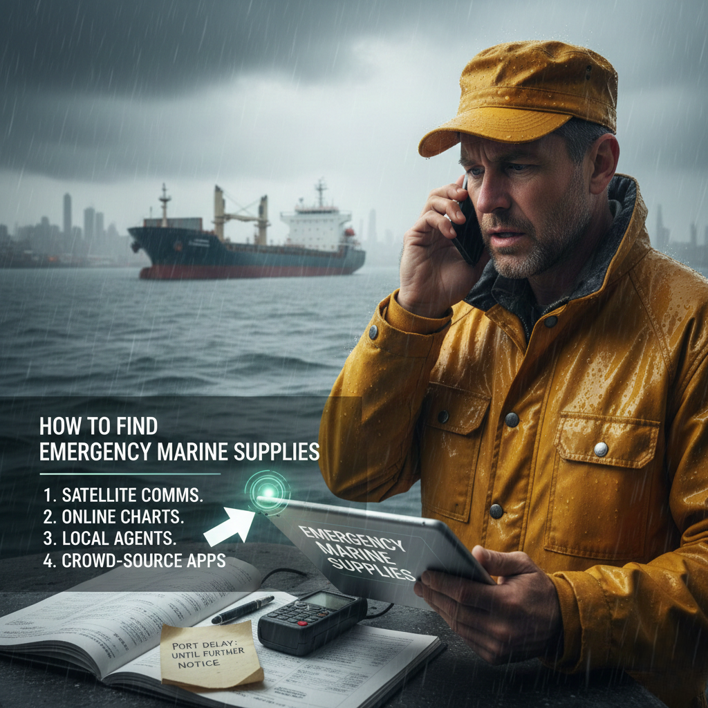 HOW TO FIND EMERGENCY MARINE SUPPLIES DURING PORT DELAYS