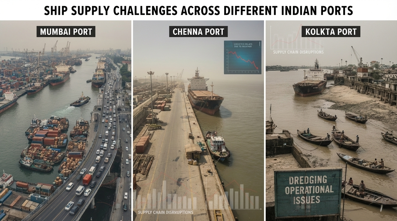 SHIP SUPPLY CHALLENGES ACROSS DIFFERENT INDIAN PORTS