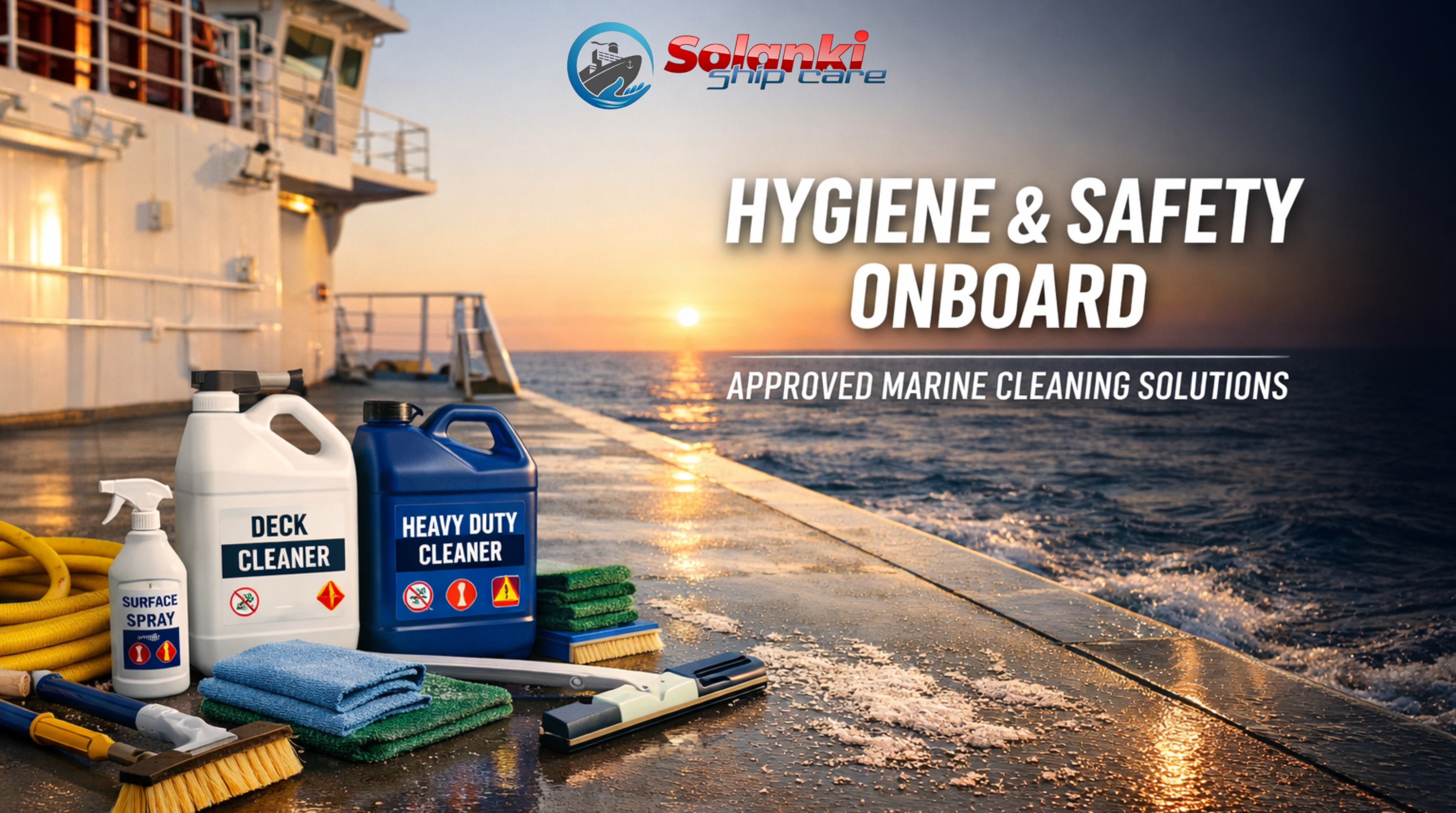 MARINE CLEANING CHEMICALS & MATERIALS: MAINTAINING HYGIENE AND OPERATIONAL SAFETY