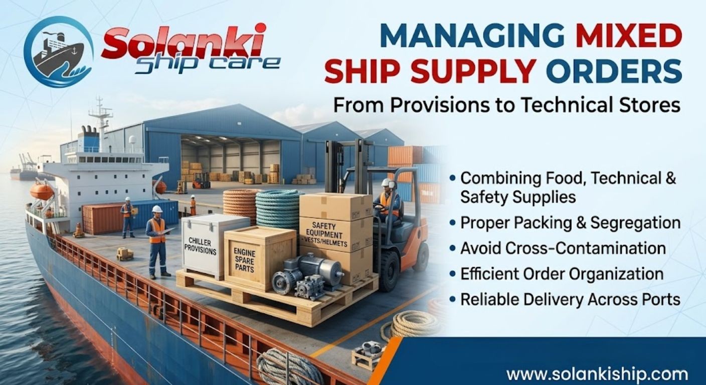 MANAGING MIXED SHIP SUPPLY ORDERS: FROM PROVISIONS TO TECHNICAL STORES