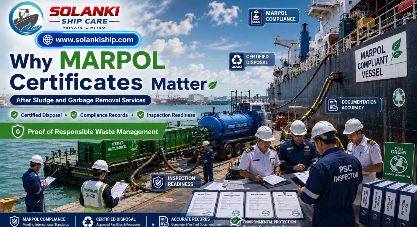Why MARPOL Certificates Matter After Sludge and Garbage Removal Services