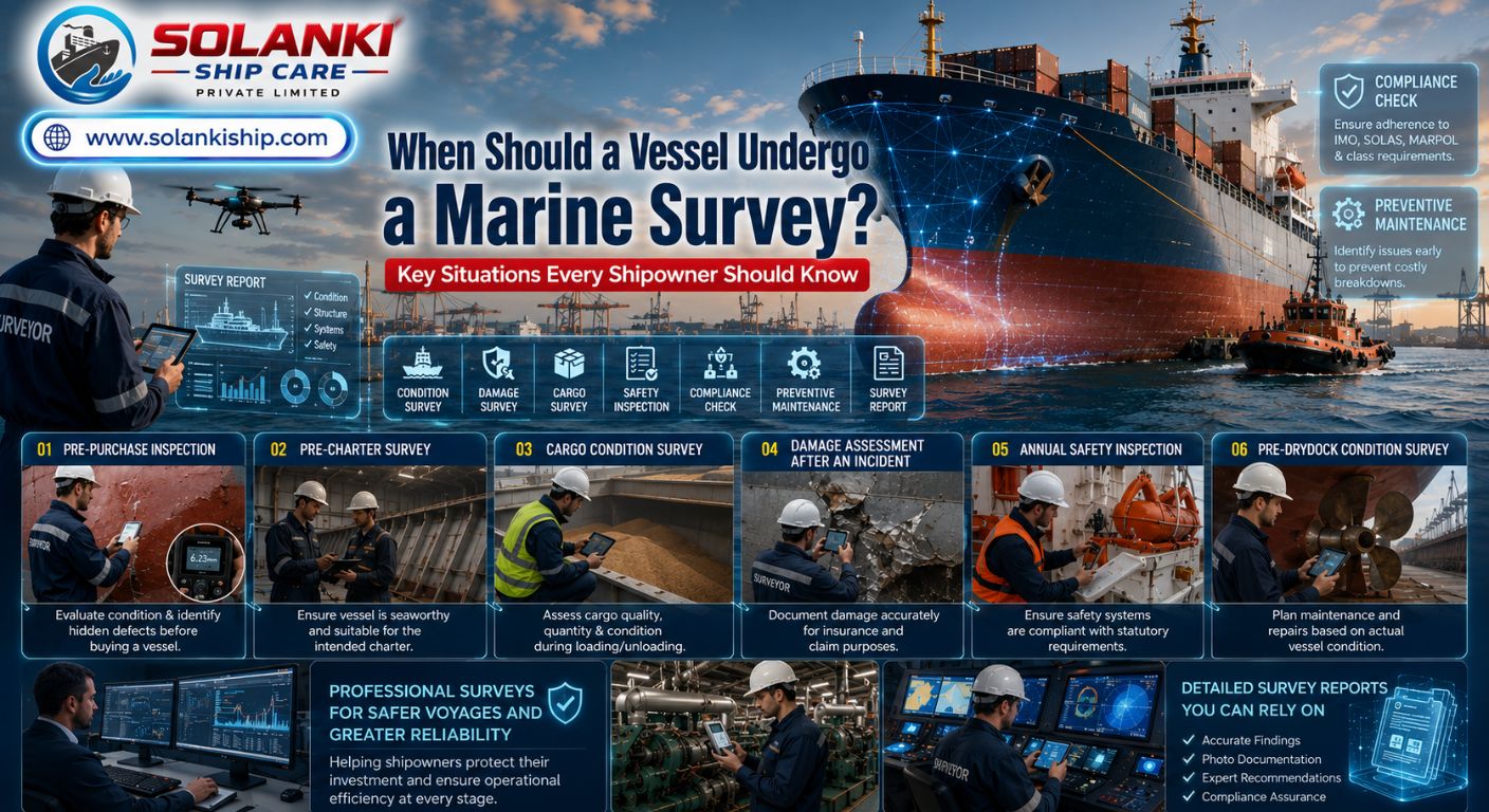 When Should a Vessel Undergo a Marine Survey? Key Situations Every Shipowner Should Know