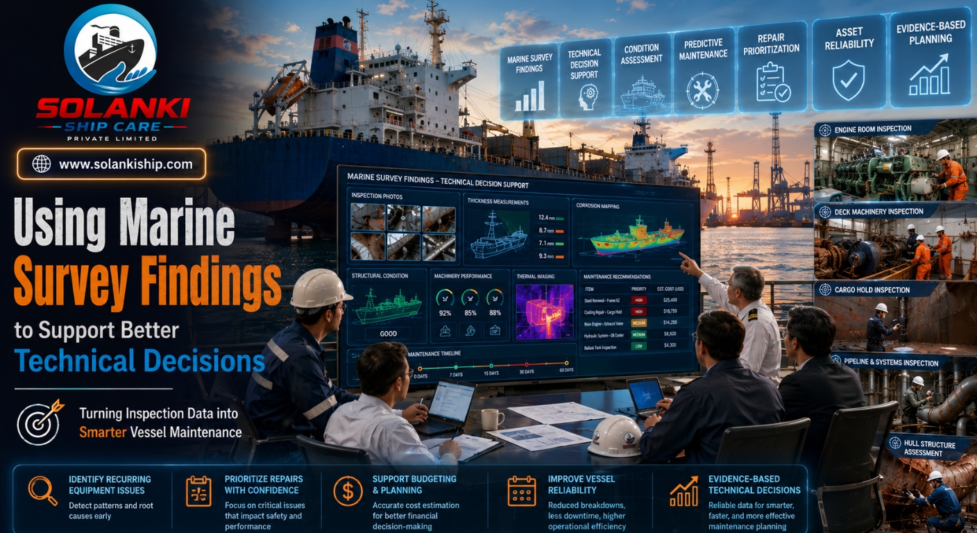 Using Marine Survey Findings to Support Better Technical Decisions: Turning Inspection Data into Smarter Vessel Maintenance