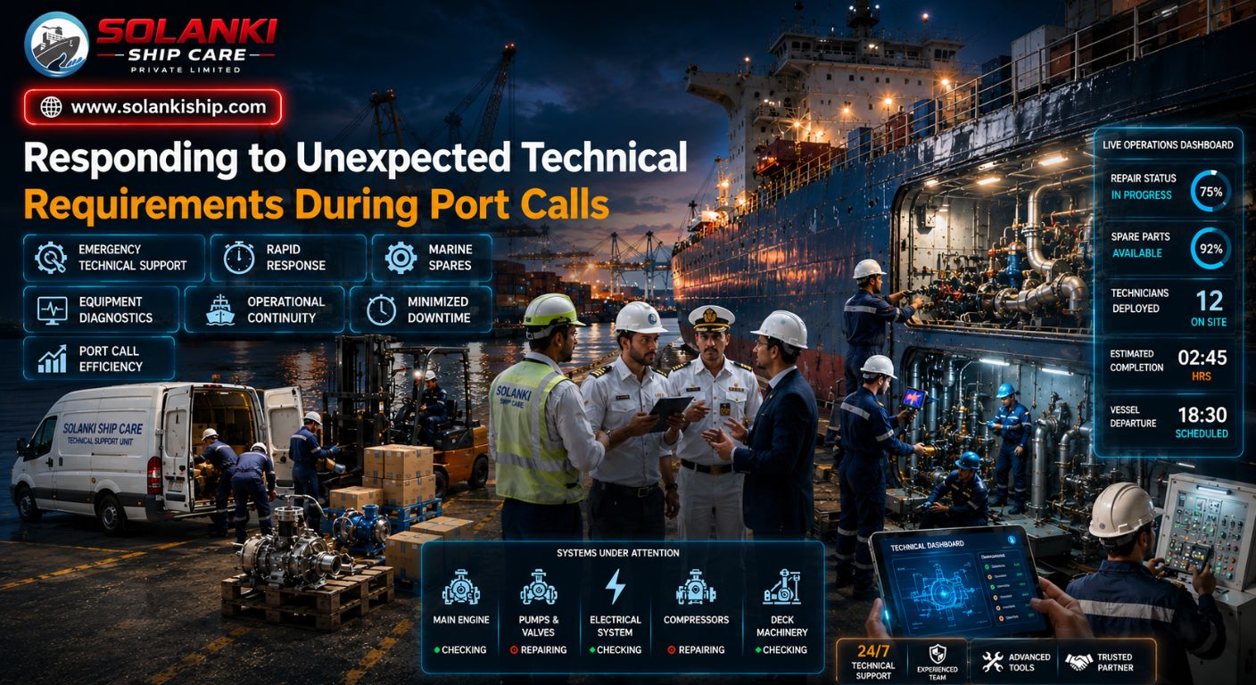 Responding to Unexpected Technical Requirements During Port Calls